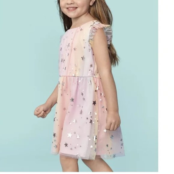 THE CHILDREN'S PLACE Star Tulle Party Toddler Girl Dress - Picture 4 of 11